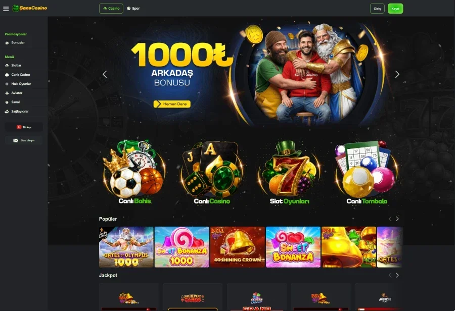 Şans Casino ekran görüntüsü